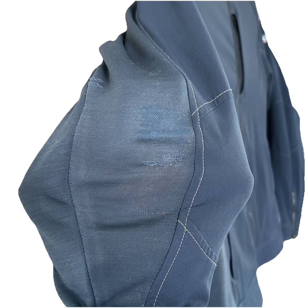 Kuhl Dfynce Performance Stretch Jacket Men L Soft Shell Navy Blue Full Zip READ - Picture 3 of 7